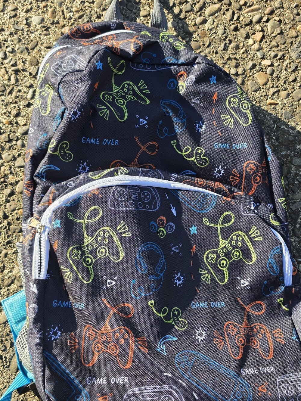 Kids Gaming Controller Backpack - Multicolor on Black